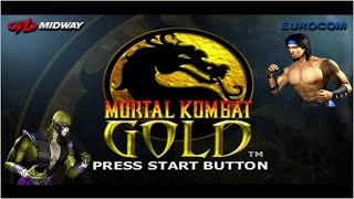 Mortal Kombat Gold  Reptile Vs Liu Kang  Five Rounds To Win [upl. by Etteloiv]