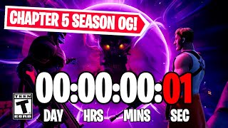 FORTNITE CHAPTER 5 SEASON OG COUNTDOWN LIVE🔴 247  Fortnite Event [upl. by Aehtla]