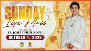 SUNDAY FILIPINO MASS TODAY LIVE OCTOBER 1 2023  FR JOSEPH FIDEL ROURA [upl. by Llemrej]