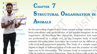 Structural organisation in animals class 11th NCERT line by line NEET [upl. by Kwok]