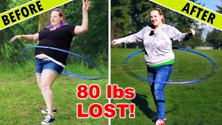 Hula Hoop Progress amp Weight Loss Journey Transformation Before And After [upl. by Jdavie310]