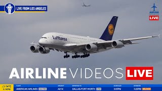 🔴LIVE LAX PLANE SPOTTING Watch Arrivals and Departures [upl. by Gilpin]