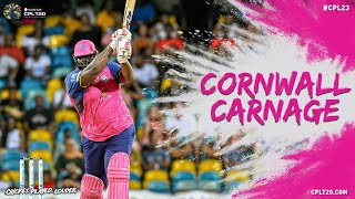 Rahkeem Cornwall Blasts His FirstEver T20 Hundred  CPL 2023 [upl. by Eimmelc592]