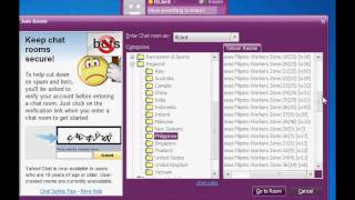 HOW TO JOIN INTO A CHATROOM USING YAHOO MESSENGER [upl. by Yanad]