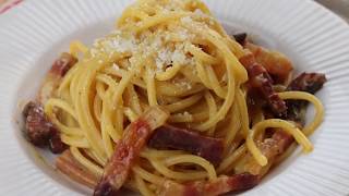 Spaghetti alla carbonara  tutti i segreti della ricetta originale [upl. by Shirleen]