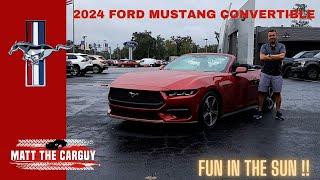 2024 Ford Mustang Convertible Ecoboost review and drive Is it worth it [upl. by Luap992]