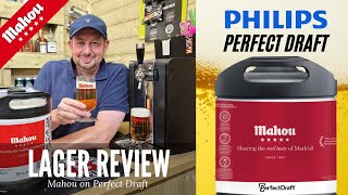 Mahou Lager Perfect Draft beer keg review [upl. by Eelta]