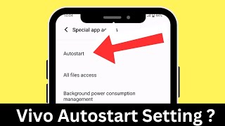 Vivo App Auto Start Permission Setting  How To EnableDisable Auto Start Permission On Vivo [upl. by Yendis]