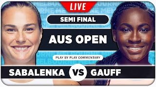 SABALENKA vs GAUFF • Australian Open 2024 SF • LIVE Tennis PlaybyPlay Stream [upl. by Ecyoj]