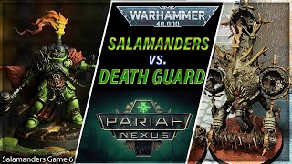 Salamanders vs Death Guard  Warhammer 40k Battle Report  Salamanders Game 6 [upl. by Warren]