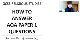 GCSE RELIGIOUS STUDIES HOW TO ANSWER AQA PAPER 1 QUESTIONS TICK GIVE EXPLAIN amp EVALUATE [upl. by Jaquith]