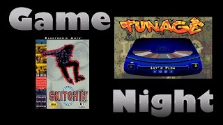 Skitchin  Sega Genesis  Game Night  KWKBOX [upl. by Anairol754]