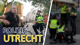 Politie  Meerdere aanhoudingen  Verdachte gooit glas  Overlast  Utrecht [upl. by Orban]