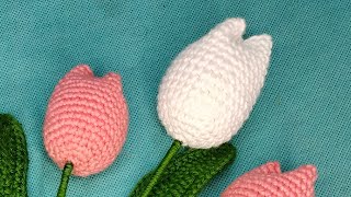 ARSTY ARUNA is live how to make tulip flower crochet tulip 🌷 flower making ideas tulip flower 🌺 [upl. by Nirat]