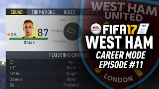 89 MILLION TRANSFER FIFA 17 West Ham Career Mode 11 [upl. by Gretel]