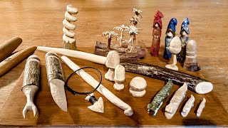 10 simple whittling projects and ideas to get started on with just a knife and a stick [upl. by Atsedom]