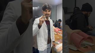 Cannula Insertion in Skill lab neet mbbsvlog shortsfeed neetvlogs [upl. by Krisha]