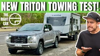 SURPRISE FINDINGS 2024 Mitsubishi Triton GLS 4x4 Towing Test Review [upl. by Tam]