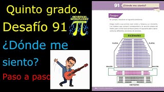 ✅QUINTO GRADO 👉DESAFIO 91 DONDE ME SIENTO🪑🪑🪑🪑🪑 [upl. by Aneeb]