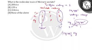 What is the molecular mass of Mercuric acetate [upl. by Emlin]