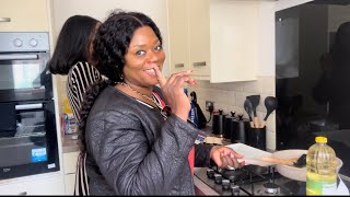 Piesie Esther Just Arrived In London And She’s Already In The Kitchen Cooking For Her Husband [upl. by Smaj]