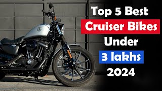 Top 5 Best Cruiser Bikes Under 3 Lakhs in India 2024  Best Cruiser Bikes [upl. by Miru]