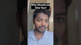 Why Should we Hire You interview questions hrround hrinterview reel shorts hireright [upl. by Tait]