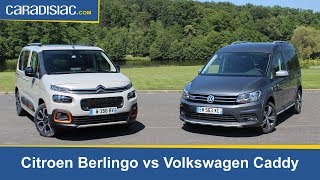 Comparatif  Citroën Berlingo vs Volkswagen Caddy [upl. by Alphonsine424]