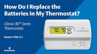 Classic 80 Series  1F89211  How Do I Replace the Batteries in My Thermostat [upl. by Ybor]