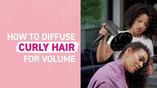 How to Diffuse Curly Hair for Volume  Curlsmith [upl. by Nanyt]