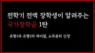 국가장학금 1유형과 2유형의 차이점 소득분위에 대한 오해 신청기간 [upl. by Laverne]