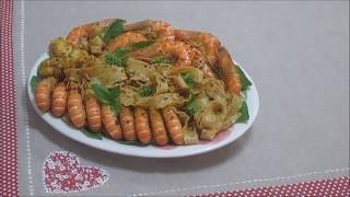 Festoni pâte macaroniaux fruits de mer مقرونة بغلال البحر [upl. by Adnamahs211]