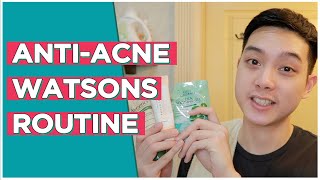 My Drugstore ANTIACNE Routine Watsons  Jan Angelo [upl. by Eidderf277]