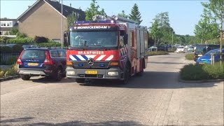 Prio 1 Brandweer Monnickendam komt met spoed ter plaatse bij waterincident [upl. by Oirromed]