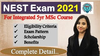 NEST Exam NISER amp CEBS Eligibility Exam Pattern Benefits Scholarship [upl. by Redienhcs]