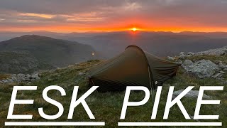 SOLO WILD CAMP ESK PIKE the Lake District [upl. by Goeger542]