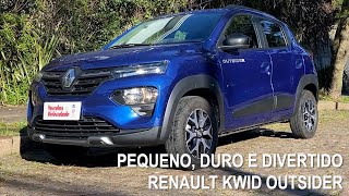 Renault Kwid Outsider é pequeno duro mas bem divertido [upl. by Laehcar]