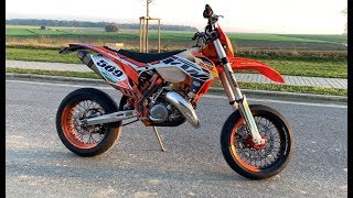 KTM 125 EXC SUPERMOTARD  MA NOUVELLE MOTO [upl. by Greiner511]