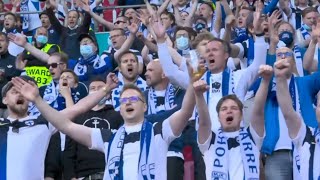 Denmark and Finland fans chant Christian Eriksens name [upl. by Balch]