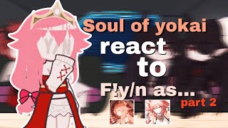 「⛩️」Soul of yokai react to Fyn as Yae Miko •🇧🇷🇺🇸🇪🇸• Part 2 ⧼Otome Game⧽ [upl. by Mcgregor]