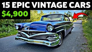 Rare Exclusive Finds 15 Vintage Cars For Sale Under 10000 [upl. by Leonor]