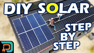 9kW DIY Home Solar Panel System Installation  Start to Finish [upl. by Ilrahc164]