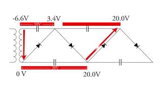 Voltage Multiplier Animation [upl. by Suedama]