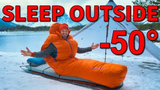 How to Sleep Warm Outdoors in EXTREME COLD  Winter Camping Sleep System [upl. by Ahtebbat]