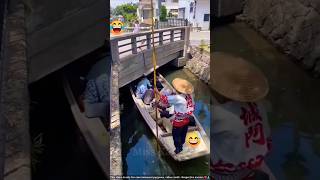 जापान के लोग boat कैसे चलते है  boat crossing  shortsvideo [upl. by Reckford]