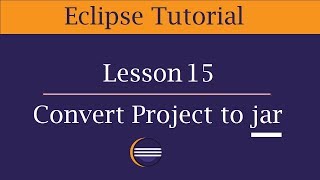 Create an Executable JAR File with External Libraries using Eclipse IDE [upl. by Oisangi]