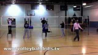 Volleyball blockers drill How to practice closing a block [upl. by Paley]