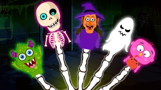 Spooky Scary Finger Family Song by Teehee Town  Halloween Special 2023 [upl. by Kurth]