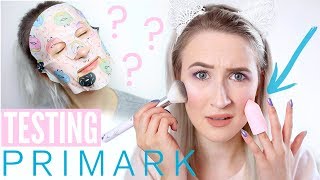 Testing NEW Primark Beauty Makeup Skincare Brushes Nails  Sophie Louise [upl. by Rustie]