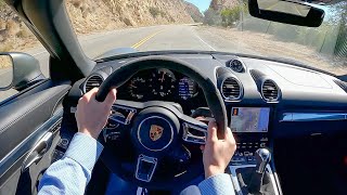 2021 Porsche Boxster GTS 40  POV Test Drive Binaural Audio [upl. by Anirac]